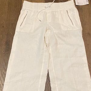Athleta Wide Leg Cabo Linen pants. Size 12P